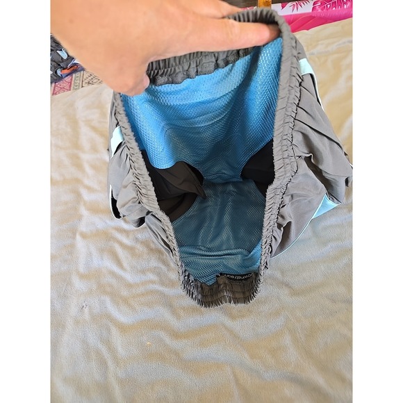 Downstream Men's Uni StreamLine Tech Shorts Gray‎ Drawstring Pockets Fishing L - Picture 9 of 14